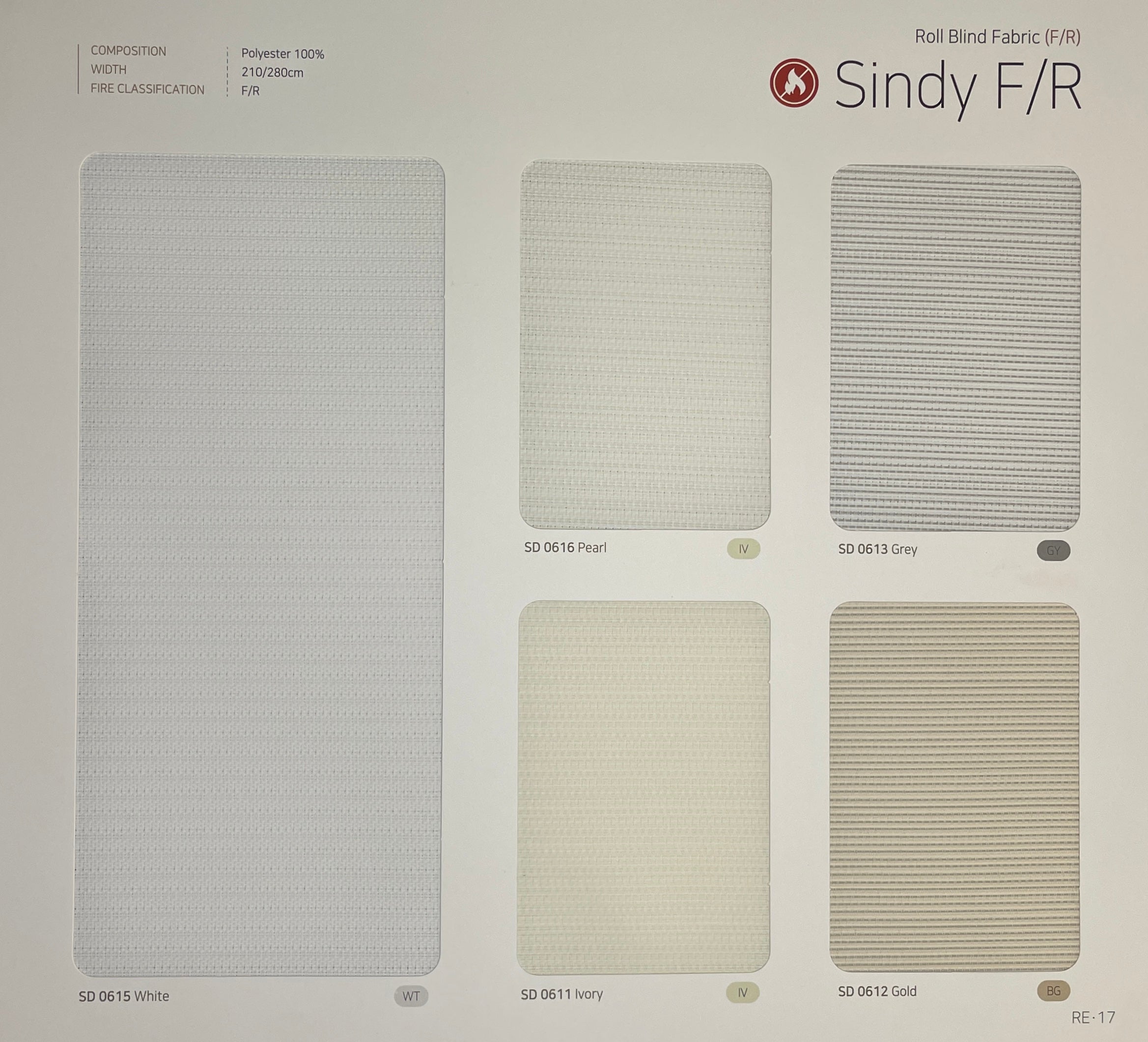 Roller Shade Sindy F/R  (Hanzen Collection)