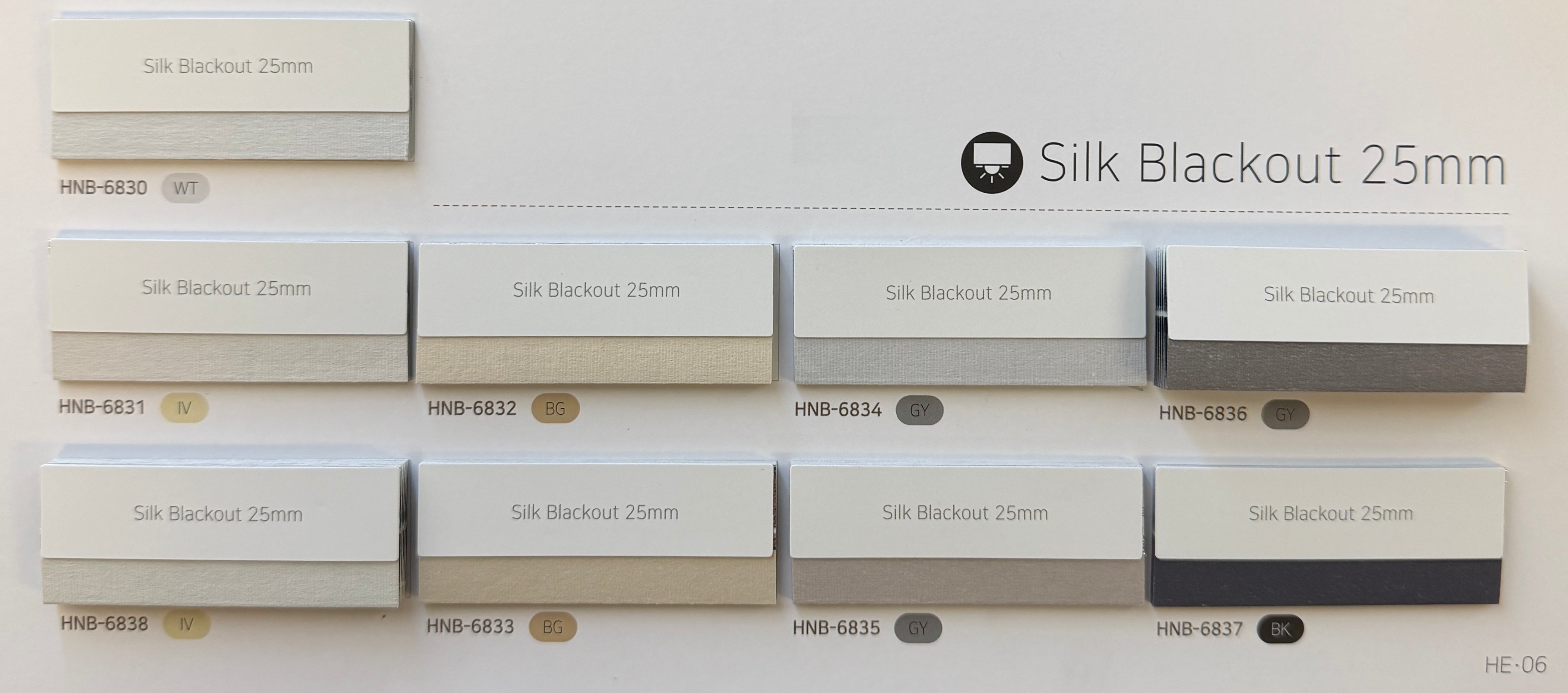 Honeycomb Shade Silk Blackout 25mm  (Hanzen Collection)