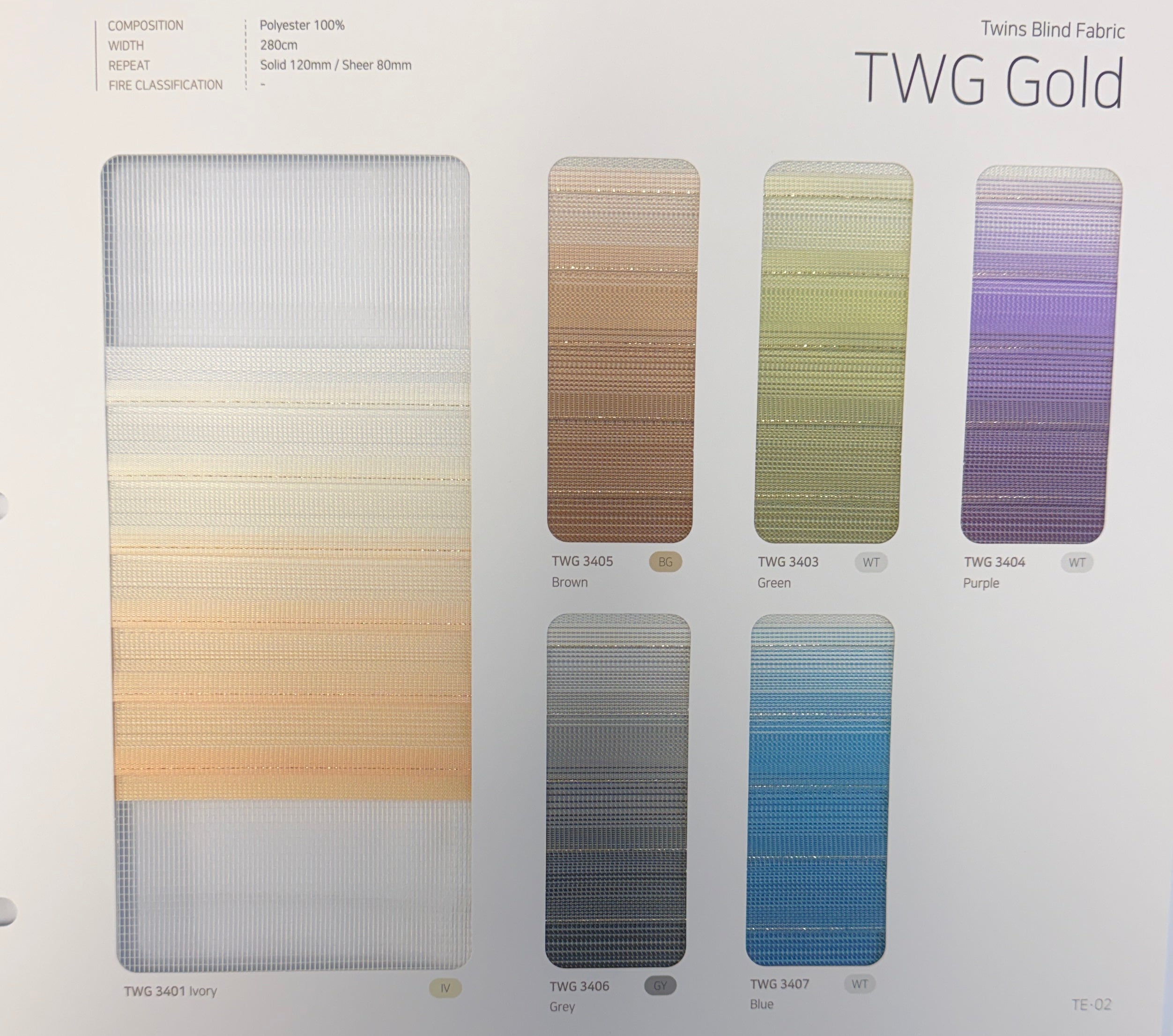 TWG Gold Zebra Shade  (Hanzen Collection)