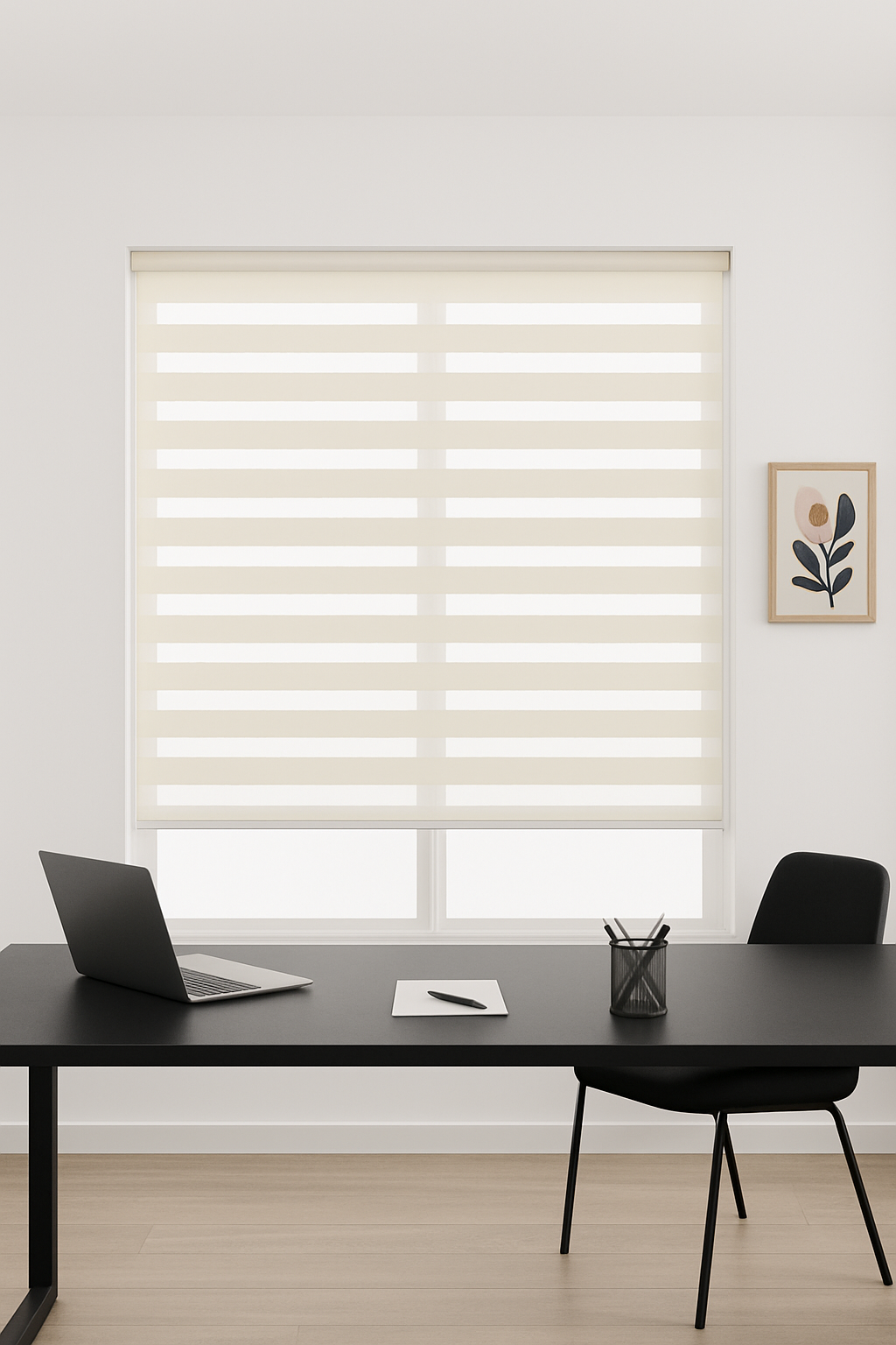 Zebra Roller Shade Plain