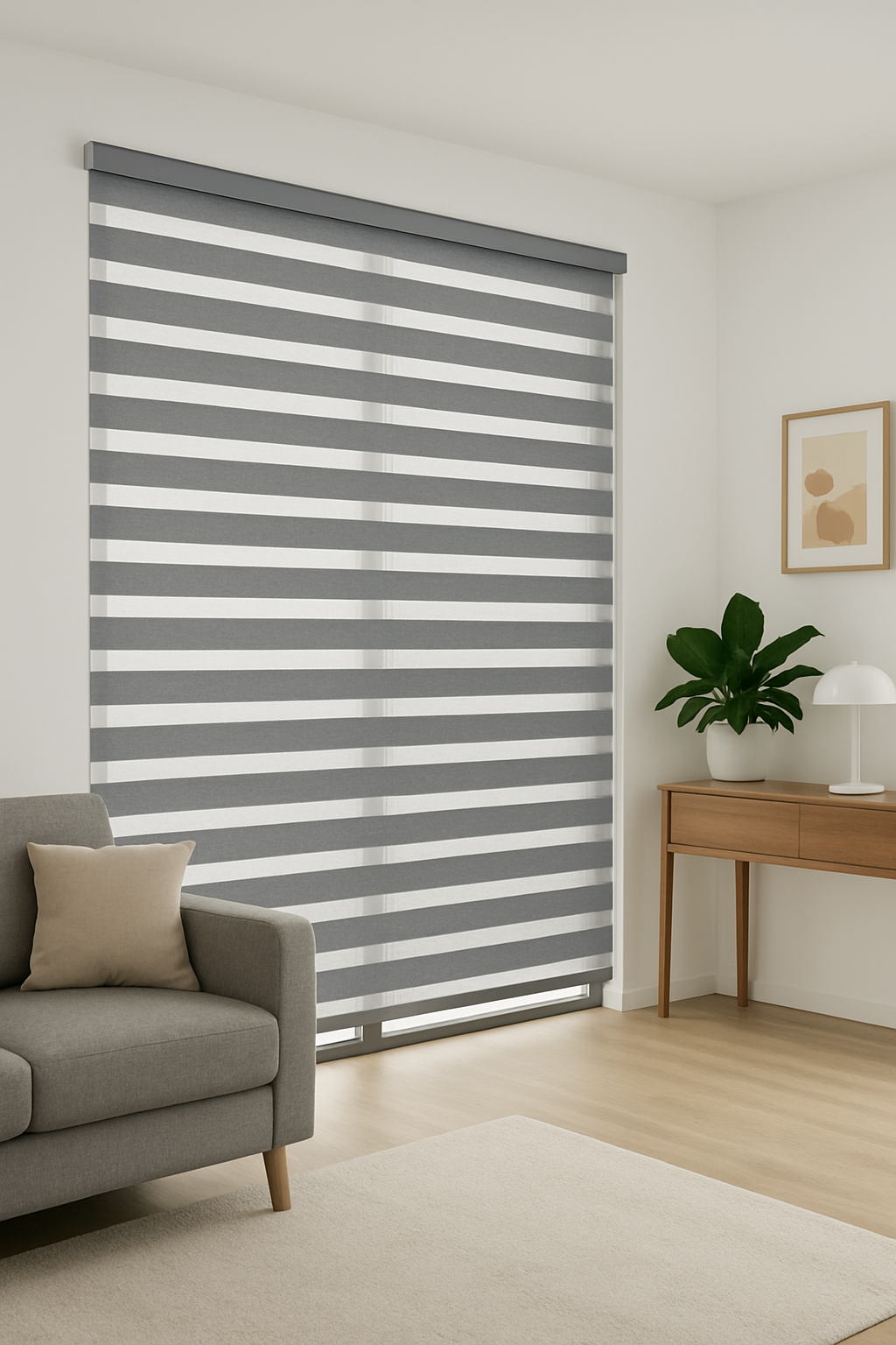 Zebra Roller Shade UC-Linen