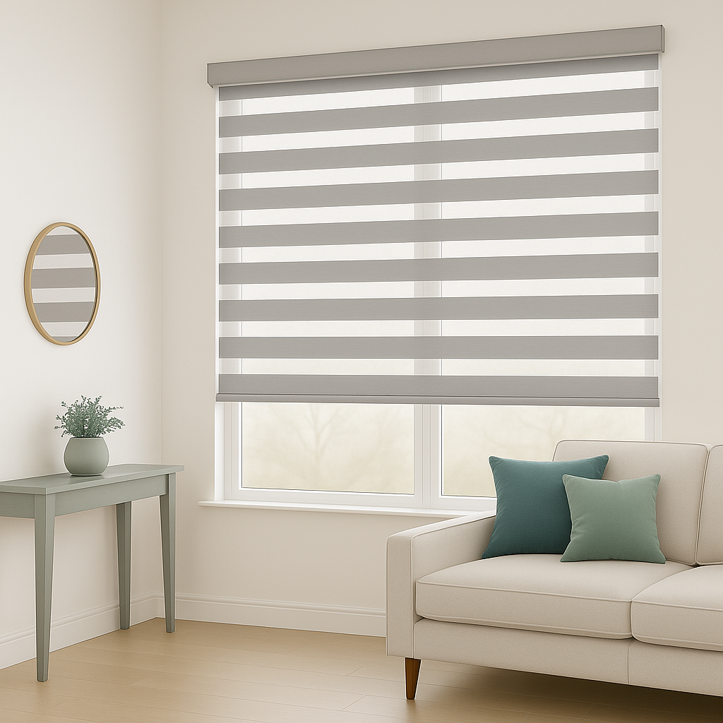 Zebra Roller Shade V. Brite BO