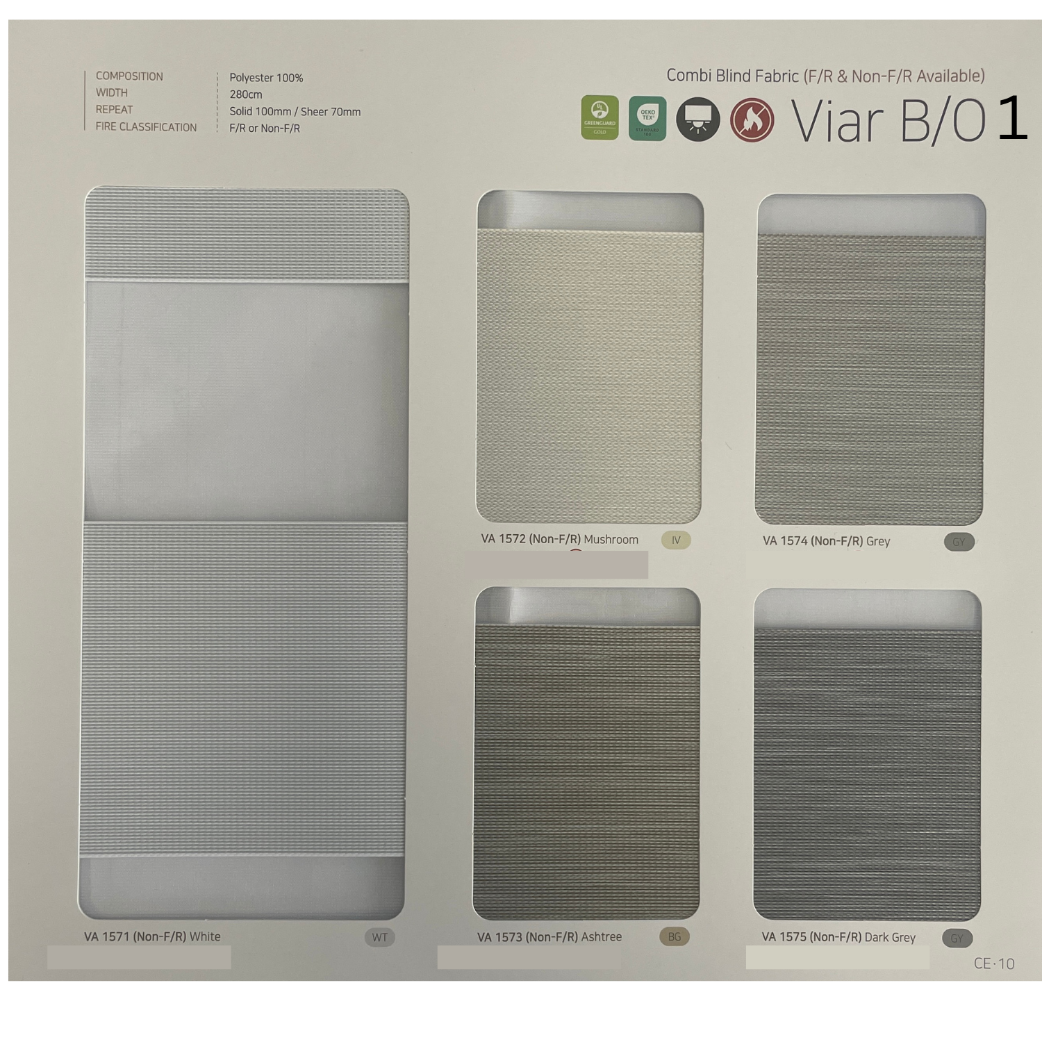 Viar B/O 1 Zebra Shades  (Hanzen Collection)