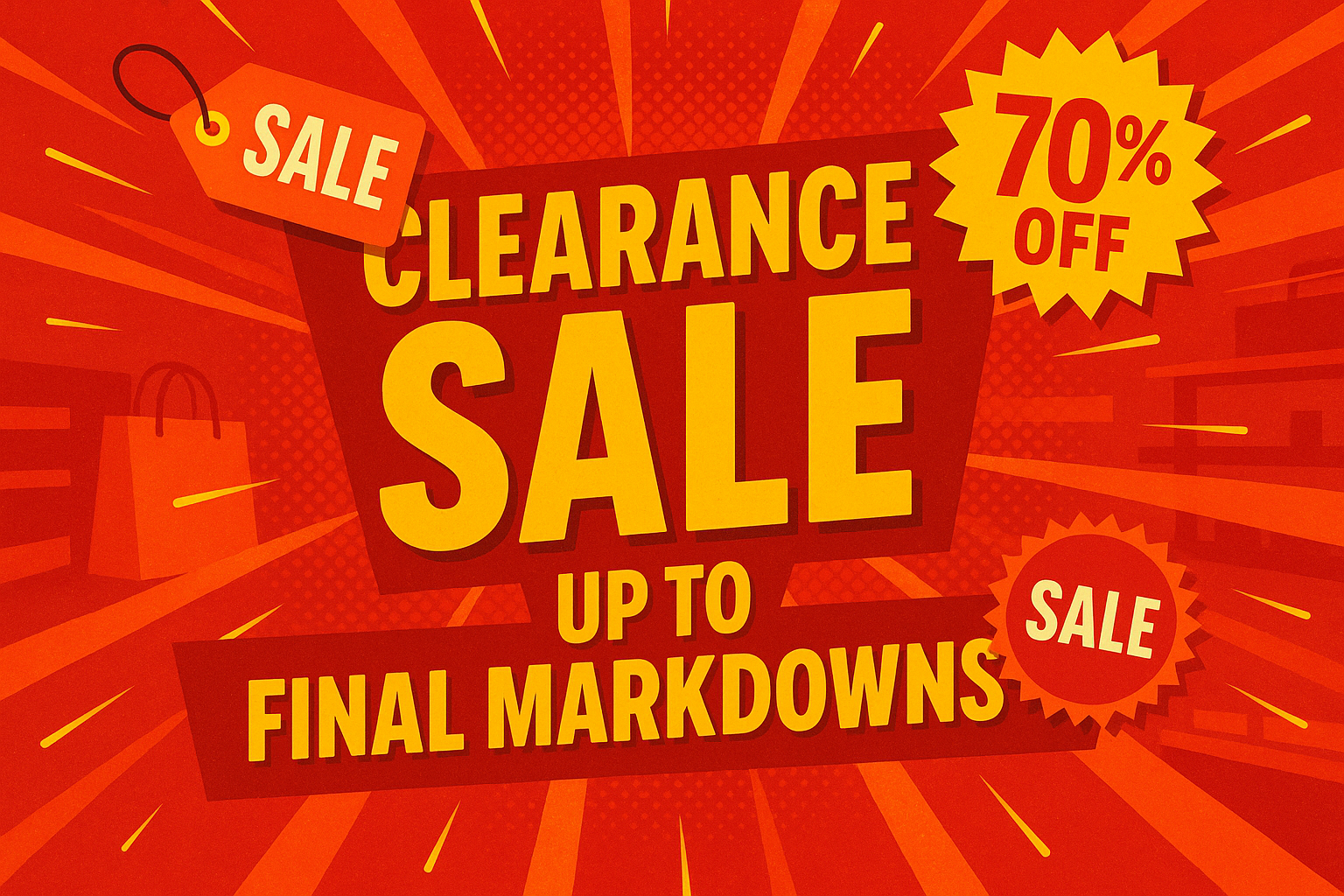 Clearance sale
