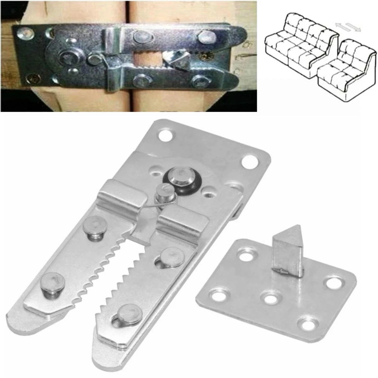 Adjustable Steel Ratchet Hinge
