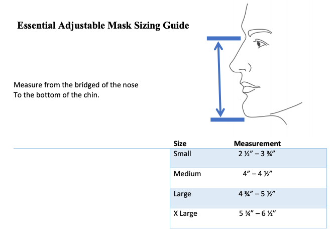 Small - Adjustable Face Mask - Redesign Upholstery Store