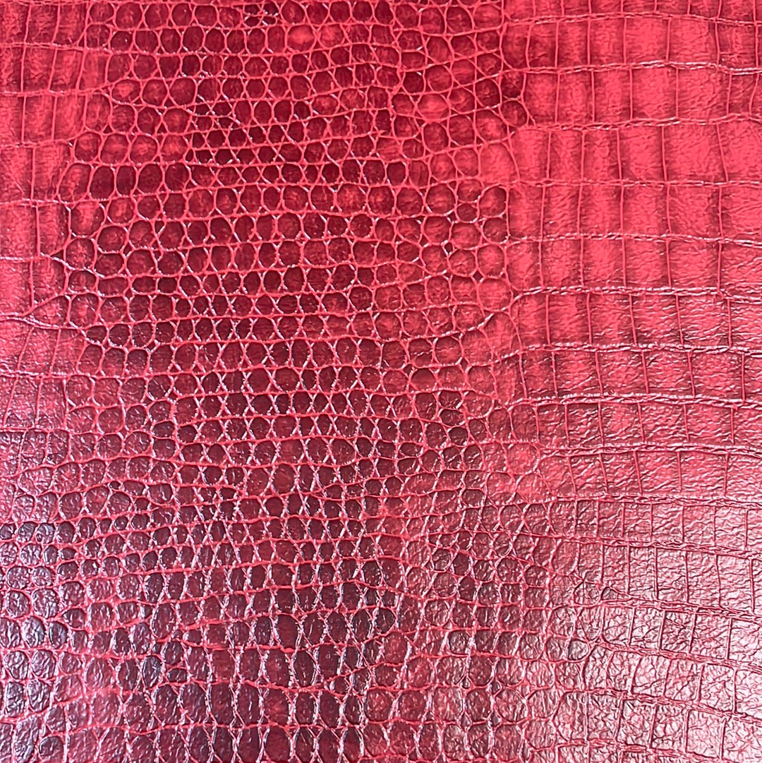 604 Faux Leather Red - Redesign Upholstery Store